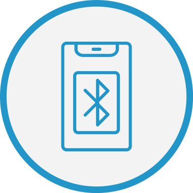 Bluetooth Çizgisi Mavi Çember