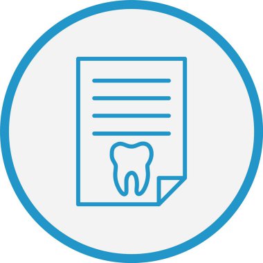 Diş Hattının Raporu Mavi Çember