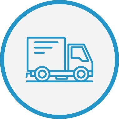 Teslimat Kamyonu Mavi Çember