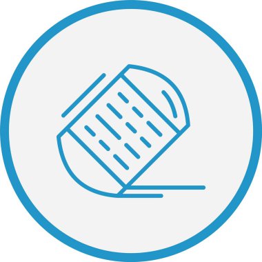 Silgi Satırı Mavi Çember