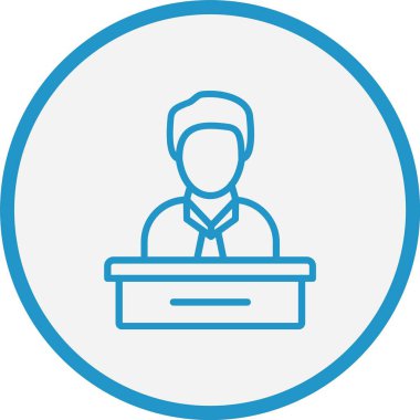 Yönetici Satırı Mavi Çember