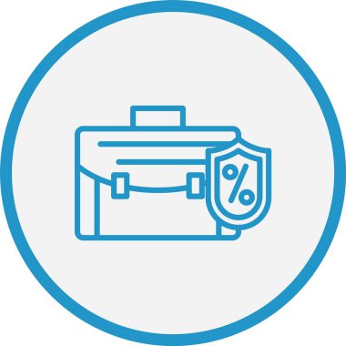 Çanta Çizgisi Mavi Çember