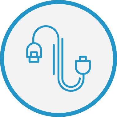 Kablo Çizgisi Mavi Çember