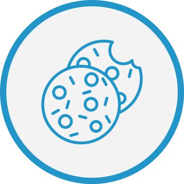 Kurabiye Çizgisi Mavi Çember