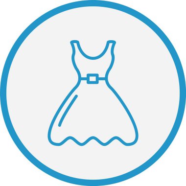 Elbise Çizgisi Mavi Çember