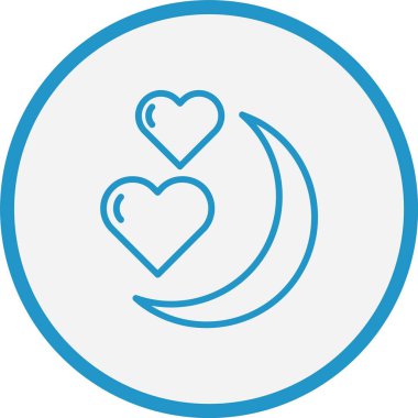 Ay Çizgisi Mavi Çember