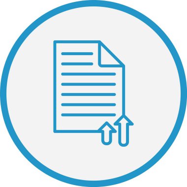 Vektör Çizgisi Mavi Çembere Devam Et