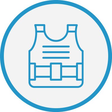 Kurşun geçirmez Ceket Çizgisi Mavi Çember