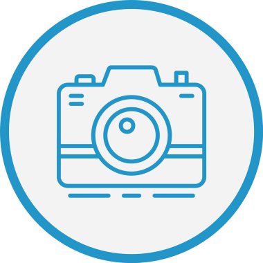 Fotoğraf Makinesi Mavi Çember