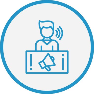 Mavi Çember Protesto Çizgisi