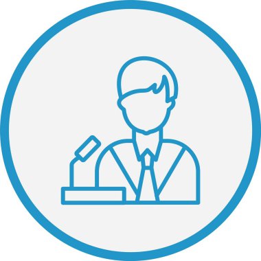 Siyaset Çizgisi Mavi Çember