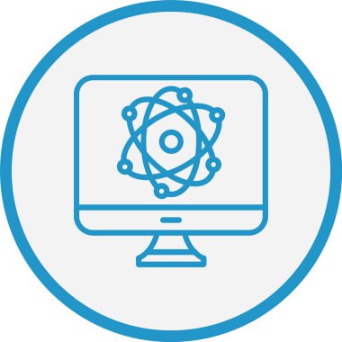 Bilim Çizgisi Mavi Çember