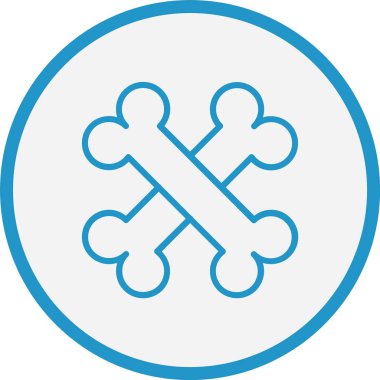 Kemik Çizgisi Mavi Çember