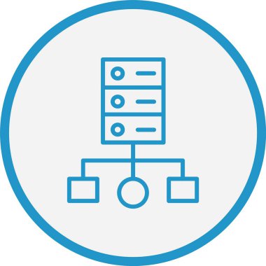 Küme Hesaplama Çizgisi Mavi Çember