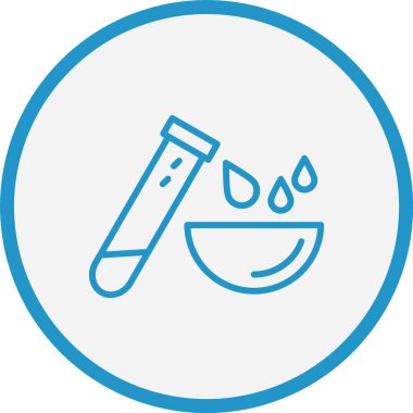 Deney Çizgisi Mavi Çember