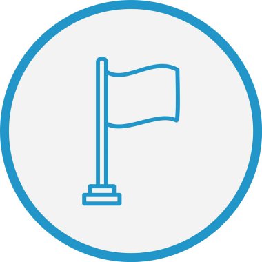 Bayrak Çizgisi Mavi Çember