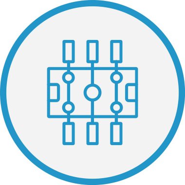 Langırt Çizgisi Mavi Çember