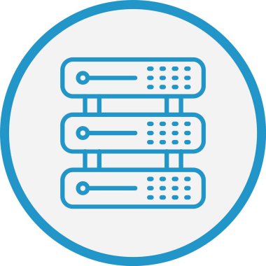 Sunucu Satırı Mavi Çember