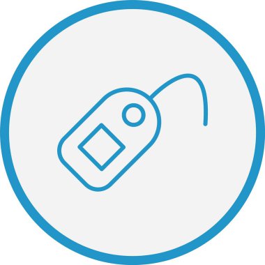 Etiket Çizgisi Mavi Çember