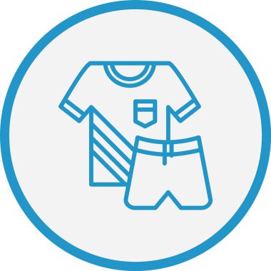 Spor Giyim Çizgisi Mavi Çember