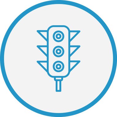 Trafik Işıkları Mavi Çember