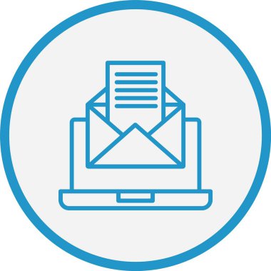 E- posta İşaretleme Satırı Mavi Çember