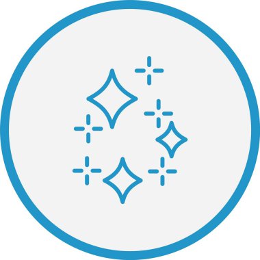 Parıltı Çizgisi Mavi Çember