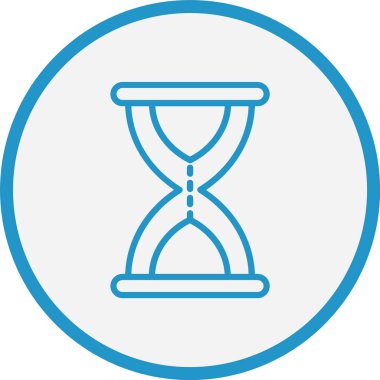 Kum Saati Mavi Çember