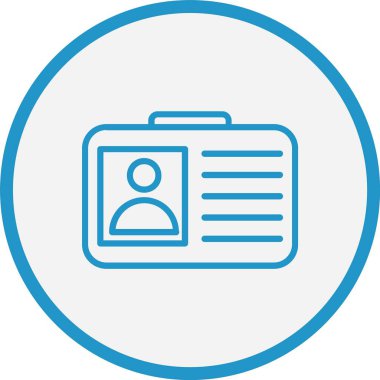 Kimlik Çizgisi Mavi Çember