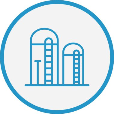 Silo Çizgisi Mavi Çember