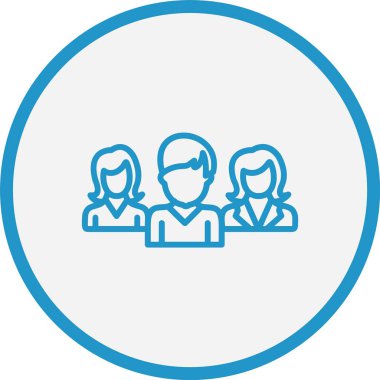 Takım Çizgisi Mavi Çember