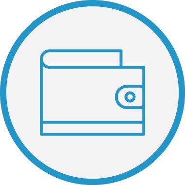 Cüzdan Çizgisi Mavi Çember