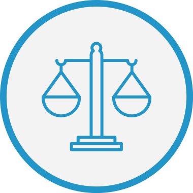 Denge Çizgisi Mavi Çember