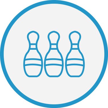 Bowling Lobutları Mavi Çember