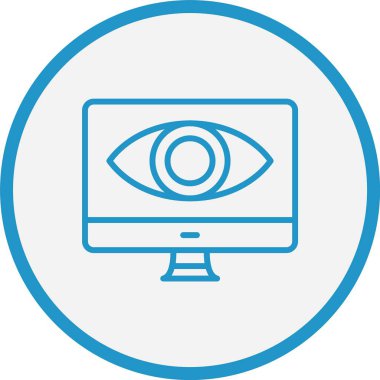 Göz Çizgisi Mavi Çember