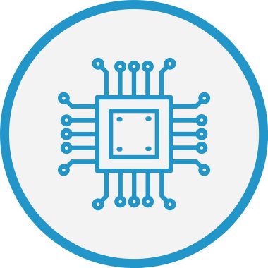 Mikroçip Hat Mavi Çember