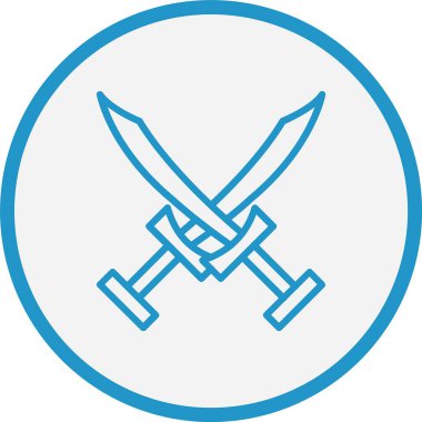 Kılıç Çizgisi Mavi Çember