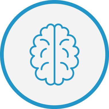 Beyin Çizgisi Mavi Çember