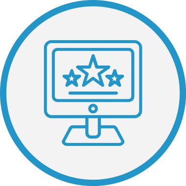 Geri bildirim Çizgisi Mavi Çember