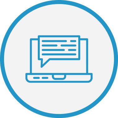 İleti Çizgisi Mavi Çember