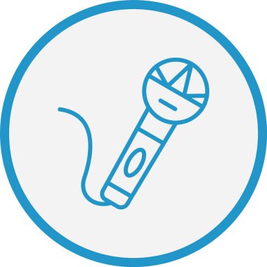 Mikrofon Hat Mavi Çember