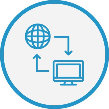 Değişim Çizgisi Mavi Çember