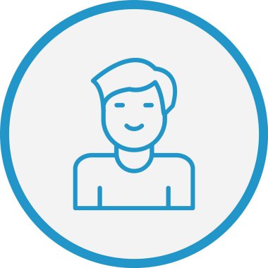 Adam Çizgisi Mavi Çember