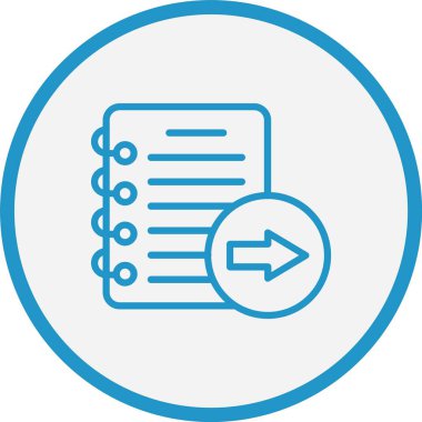 Not Çizgisi Mavi Çember