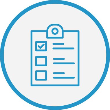 Kontrol Listesi Mavi Çember