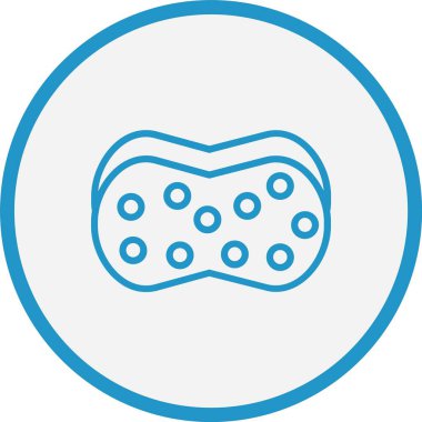 Sünger Çizgisi Mavi Çember