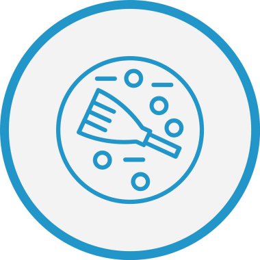 Tüy Toz Çizgisi Mavi Çember