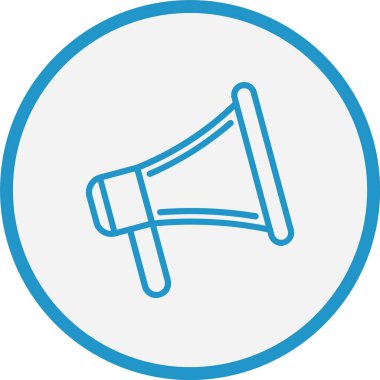 Megafon Hat Mavi Çember