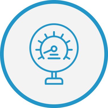 Metre Çizgisi Mavi Çember