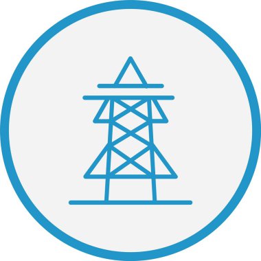 Sütun Çizgisi Mavi Çember